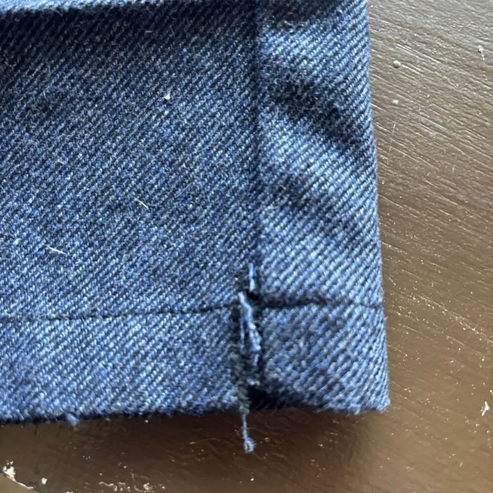 Native Youth Navy Blue Wool Weekend Surge Slim Fit Cargo Pants Size 30
